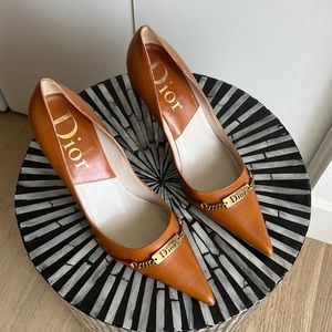 "Dior" Brown Leather Heels , Excellent condition